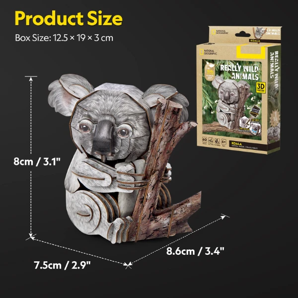 3d puzzle "koala", 60 elemente 7