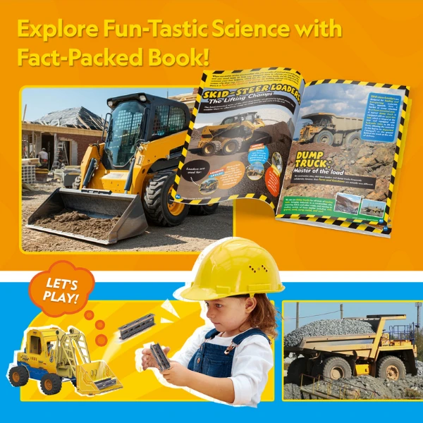 3d puzzle „mini încărcător și camion basculant” 7