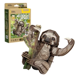 3d puzzle "leneș cu trei degete", 52 elemente