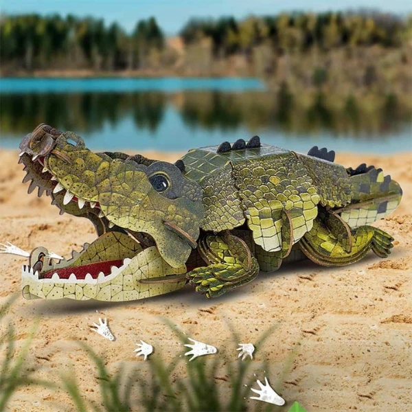 3d puzzle "crocodil", 54 elemente 4