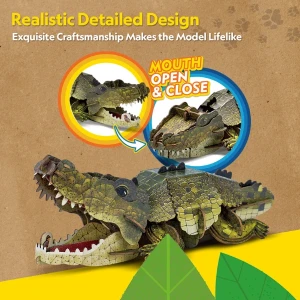 3d puzzle "crocodil", 54 elemente Thumbnail 6