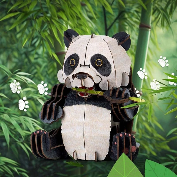 3d puzzle "panda mare", 55 elemente 5