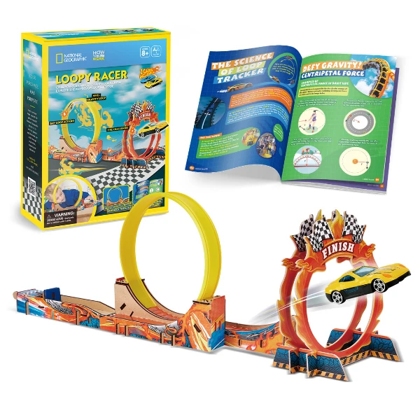 3d puzzle „circuit de curse” cu 2 mașinuțe 4