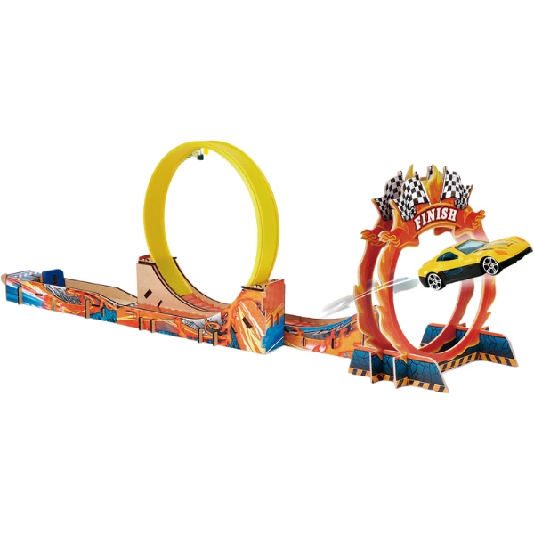 3d puzzle „circuit de curse” cu 2 mașinuțe 2