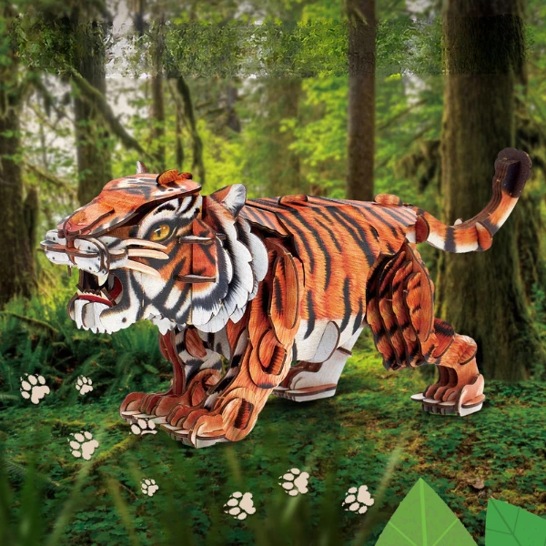 3d puzzle "tigrul siberian", 87 elemente 5