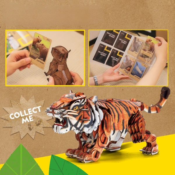 3d puzzle "tigrul siberian", 87 elemente 6
