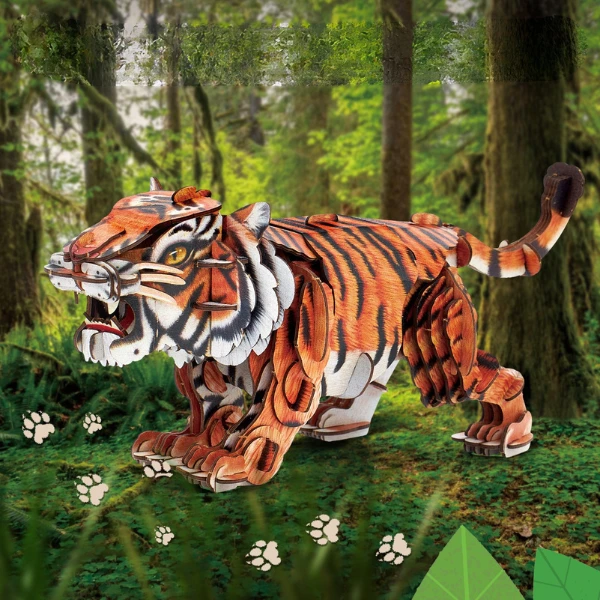3d puzzle "tigrul siberian", 87 elemente 4
