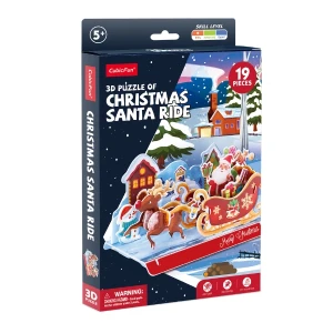 3d puzzle "sania lui moș crăciun", 19 elem. Thumbnail 3
