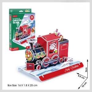 3d puzzle "trenul de crăciun", 46 elem. Thumbnail 4