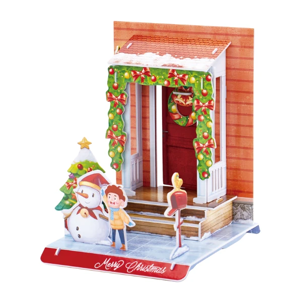 3d puzzle "casa de crăciun", 20 elem. 2