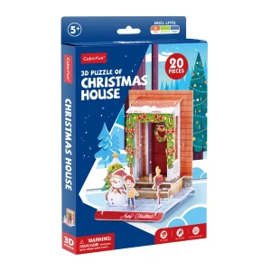 3d puzzle "casa de crăciun", 20 elem. Thumbnail 3