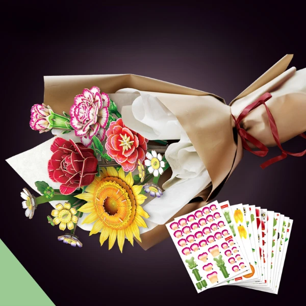 3d puzzle "buchet de flori", 285 elem. 4