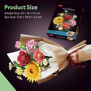3d puzzle "buchet de flori", 285 elem. Thumbnail 5