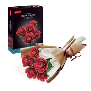 3d puzzle "buchet de flori – trandafiri roșii", 312 elem.