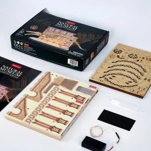 3d puzzle "muzeul de științe naturale – balena albastră" cu iluminare led, 222 elem. Thumbnail 4