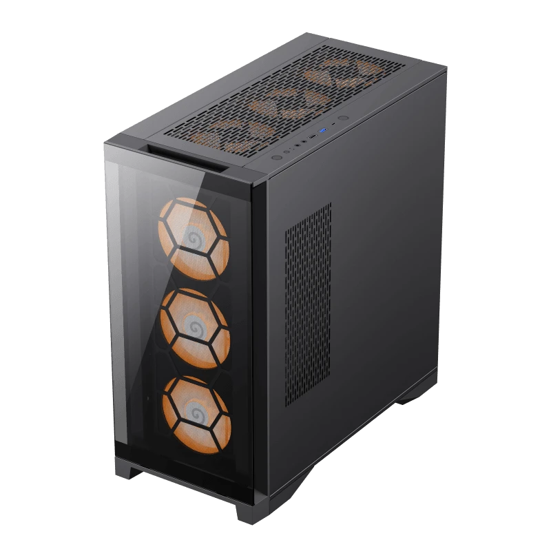 Компьютерный корпус gamemax leader tg, full-tower, без блока питания, чёрный 2