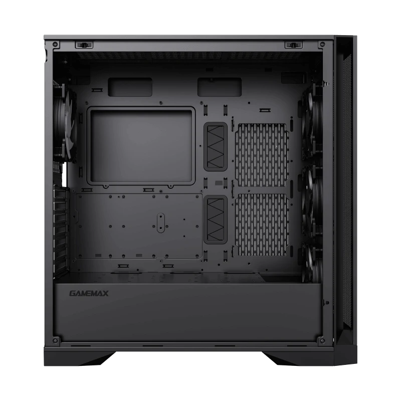 Компьютерный корпус gamemax leader tg, full-tower, без блока питания, чёрный 10