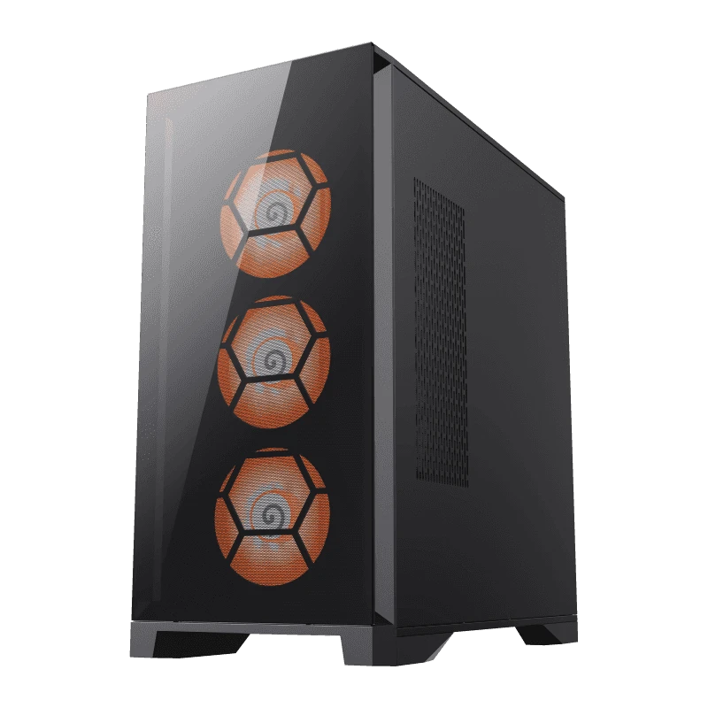 Компьютерный корпус gamemax leader tg, full-tower, без блока питания, чёрный 7