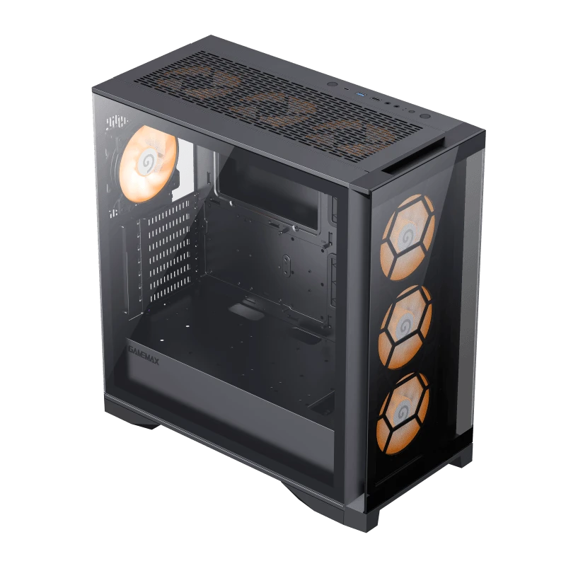 Компьютерный корпус gamemax leader tg, full-tower, без блока питания, чёрный 5