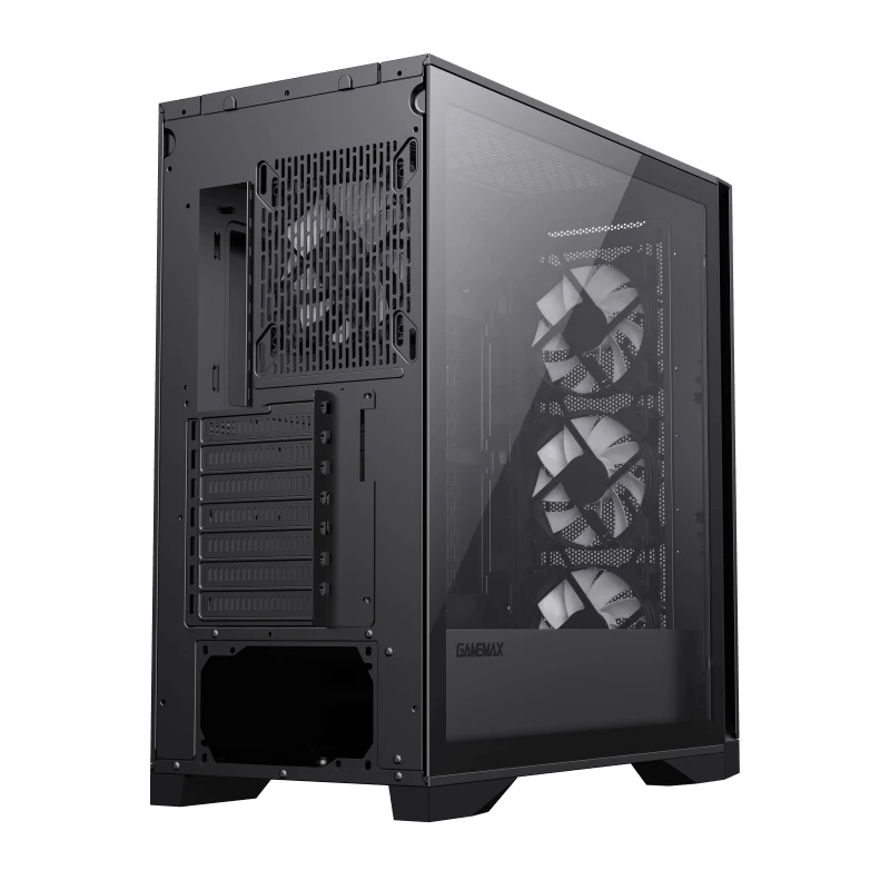 Компьютерный корпус gamemax leader tg, full-tower, без блока питания, чёрный 6