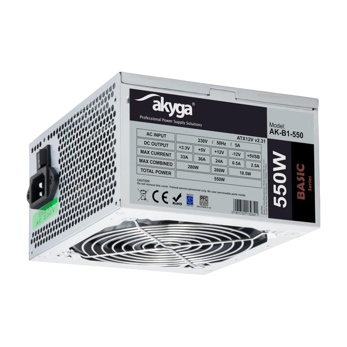 Блок питания для компьютеров sohoo atx-550w, 550вт, atx, немодульный 3