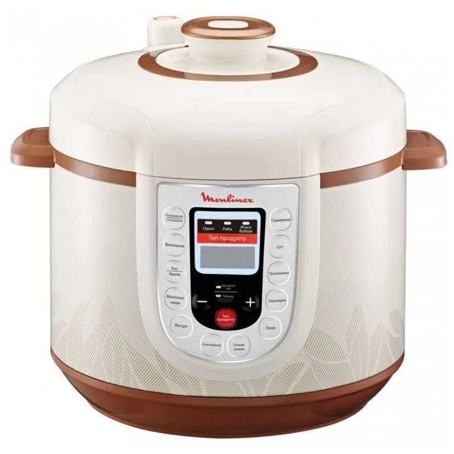 Aparat de gătit multifuncțional sub presiune moulinex ce501134, maro / alb 3