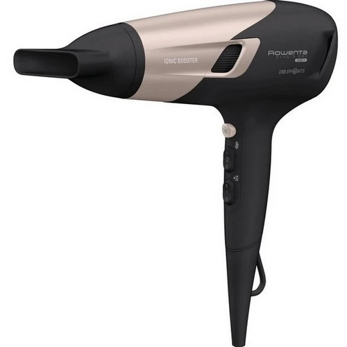 Uscător de păr rowenta studio dry glow cv5831f0, 2100 w, negru | roz 2