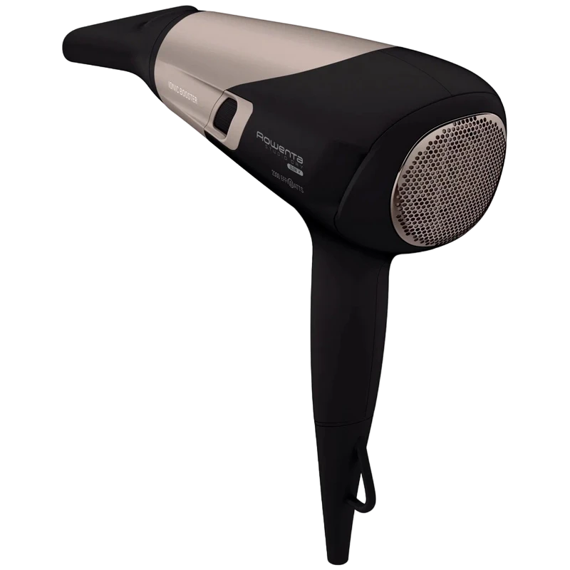 Uscător de păr rowenta studio dry glow cv5831f0, 2100 w, negru | roz 5