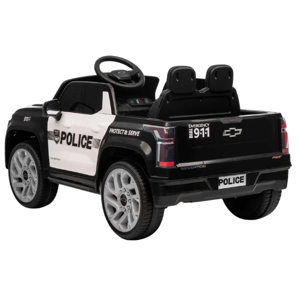 Mașinuța electrică chevrolet silverado ev(2024), 12v7ah, motor 550x2, roți eva 5