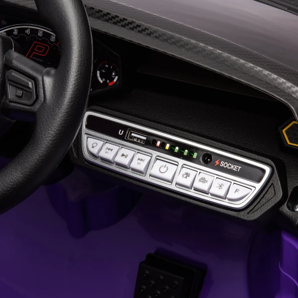 Mașinuța electrică lamborghini autentica, 12v7ah, motor 380x4, roti eva 8