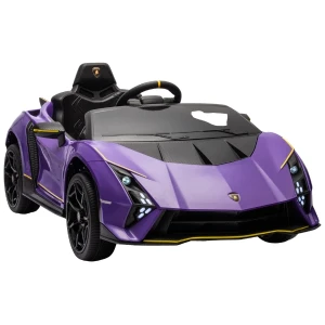 Mașinuța electrică lamborghini autentica, 12v7ah, motor 380x4, roti eva Thumbnail 3