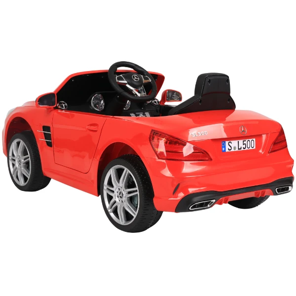 Mașinuța electrică mercedes-benz sl500, 12v7ah, motor 390x2, roti eva 4