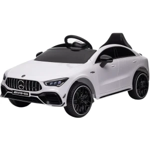 Mașinuța electrică mercedes-benz cla45, 12v7ah, motor 12v550x2, roti eva