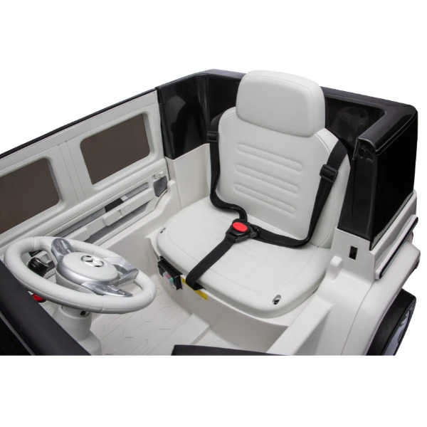 Masinuta electrica mercedes benz eqg, 12v9ah, motor 550wx2, roți eva, scaune din piele 15