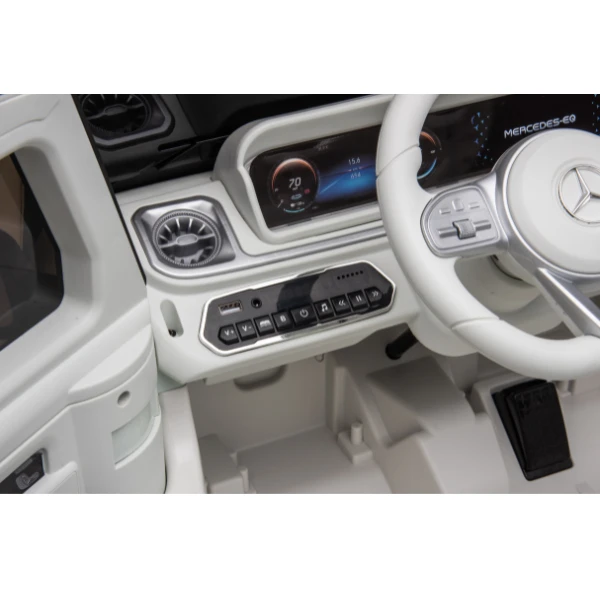 Masinuta electrica mercedes benz eqg, 12v9ah, motor 550wx2, roți eva, scaune din piele 16