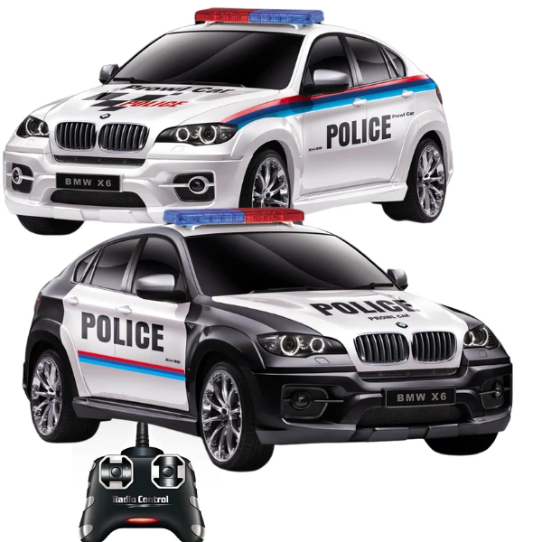Bmw x6 1:24 mașină de poliție cu telecomandă 3