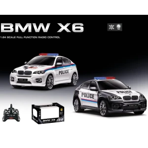 Bmw x6 1:24 mașină de poliție cu telecomandă Thumbnail 2