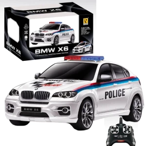 Bmw x6 1:24 mașină de poliție cu telecomandă