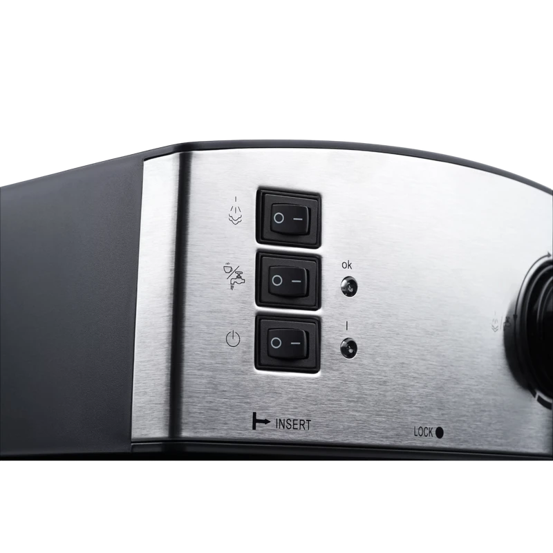 Кофеварка рожковая ardesto ycm-e1600, 850вт, нержавеющая сталь 9