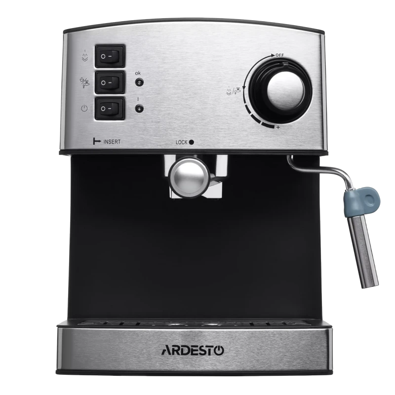 Кофеварка рожковая ardesto ycm-e1600, 850вт, нержавеющая сталь 11