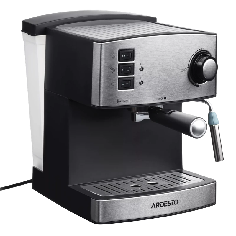 Кофеварка рожковая ardesto ycm-e1600, 850вт, нержавеющая сталь 8