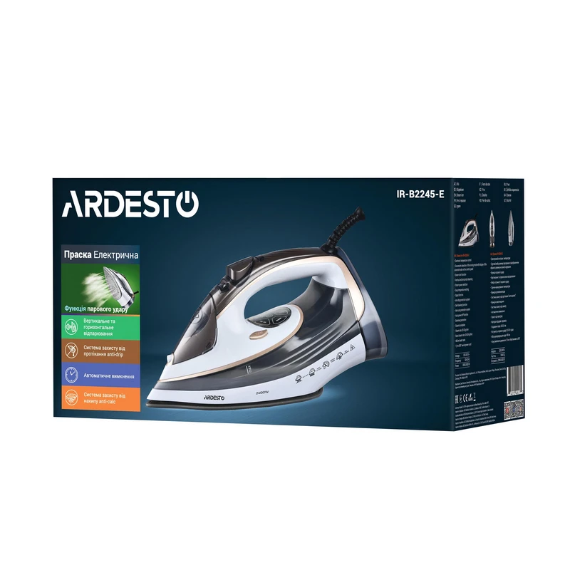 Fier de călcat ardesto ir-b2245-e, 2400w, gri | alb 3