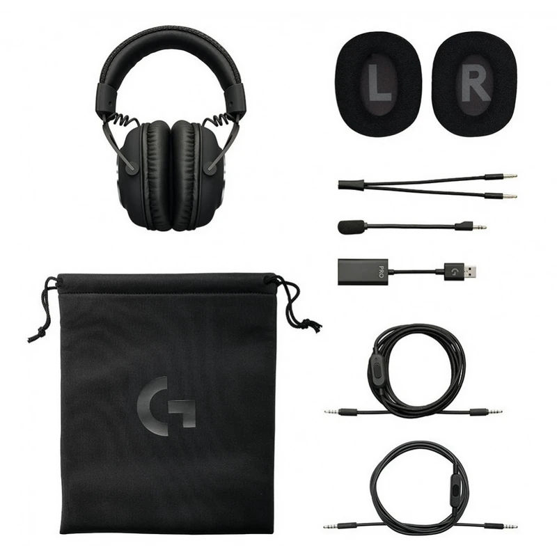 Căști gaming logitech g pro x, cu fir, negru 5