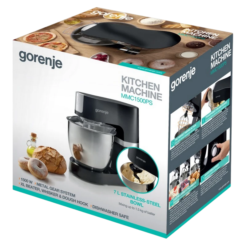 Кухонный комбайн gorenje mmc1500ps, чёрный 6