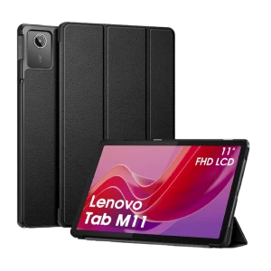 Чехол для планшета Lenovo Tab M11 (TB330XU), 11", Искусственная кожа, Чёрный