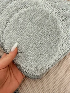 Set covorase gri de baie banyolin silver 2 piese 50×80 cm  (023599) Thumbnail 3