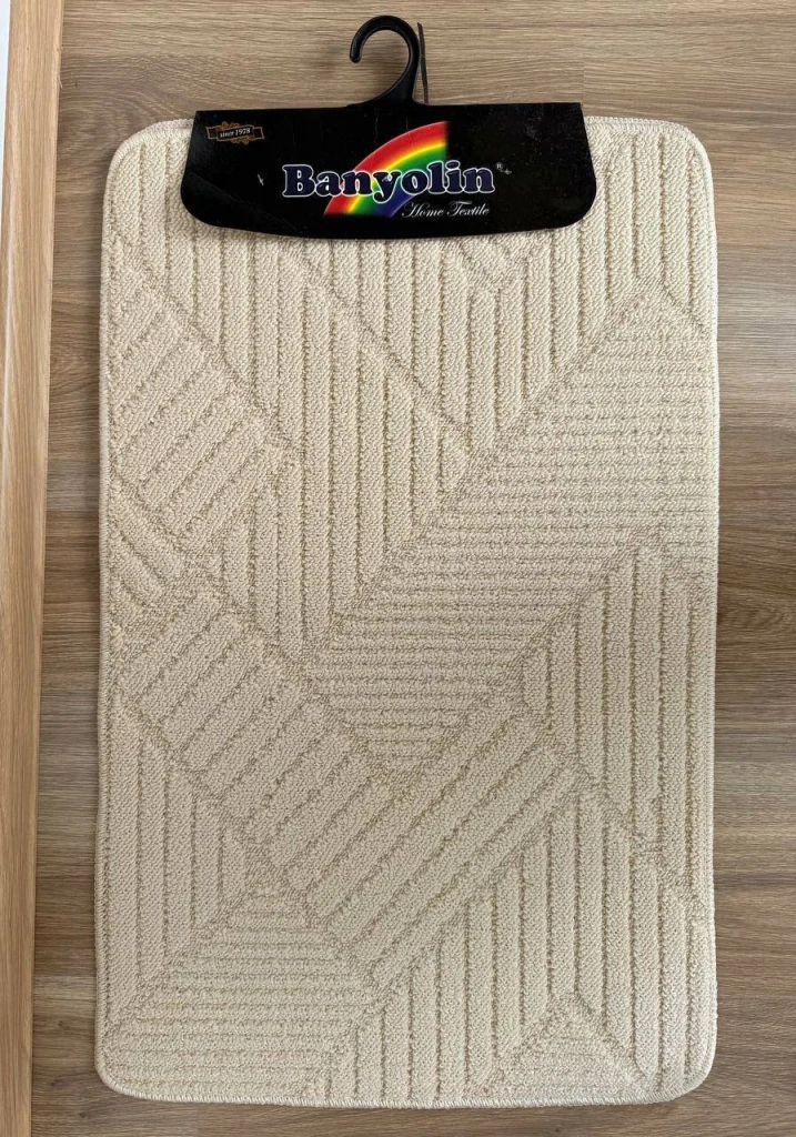 Набор ковриков кремовых для ванной banyolin silver 2 шт 50×80 см (023599) 2