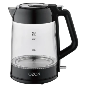 Электрочайник ozon ekc-1705a-gs, чёрный Thumbnail 2