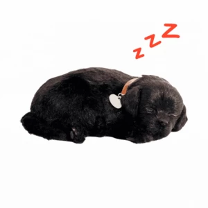 Cățeluș „Labrador negru” cu imitație de respirație