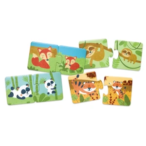 Puzzle joc "potrivește perechea – animale și pui" Thumbnail 8